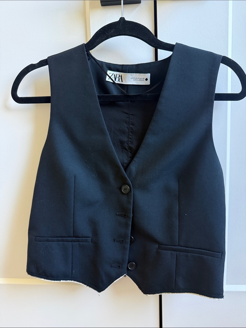 Zara Navy Vest - Tailored Button-Front Waistcoat